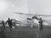 Fokker E.II 90/15, Aviatik C.1 381/15 and 3 late production Fokker E.III of BAO are readied for action (0829-060)